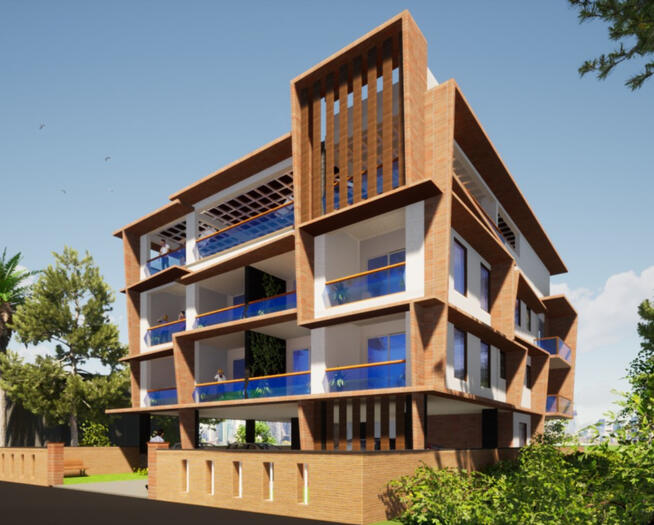 Elevation Design for a Beach side Apartment in Mangalore